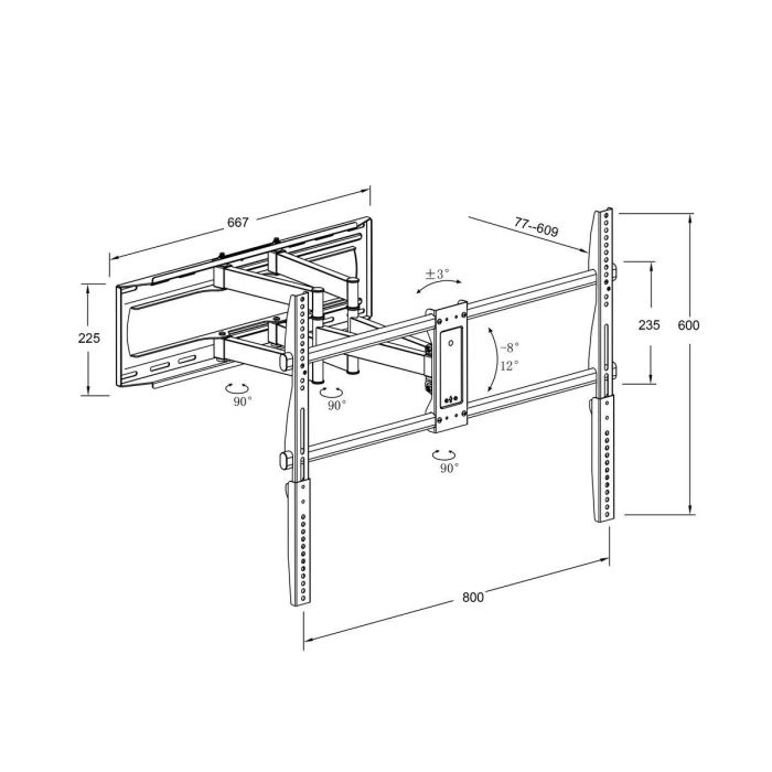 Soporte TV TM Electron 90" 70 Kg 3 Soporte TV TM Electron 90" 70 Kg 3