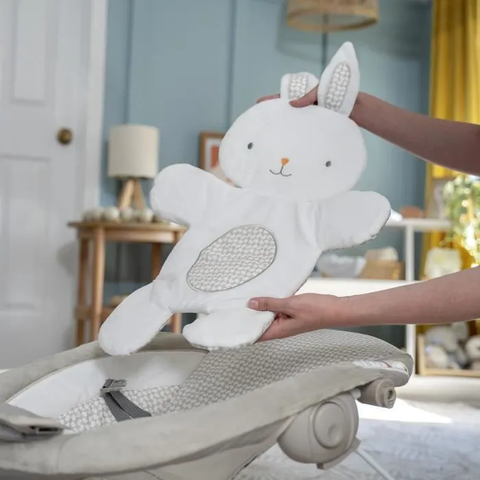 Ingenuity Transat Light Up Rabbit Arch - Twinkle Tails 99 Tumbona para Bebé con Suaves Telas de Felpa y Peluche de Conejo 2