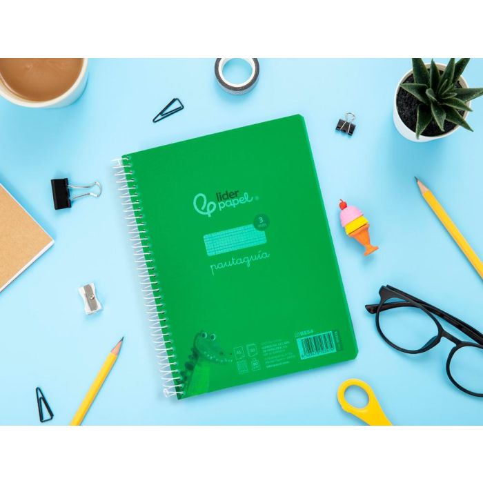 Cuaderno Espiral Liderpapel Din A5 Pautaguia Tapa Plastico 80H 90 gr Cuadro Pautado 3 mm Con Margen Color Verde 5 unidades 7 Cuaderno Espiral Liderpapel Din A5 Pautaguia Tapa Plastico 80H 90 gr Cuadro Pautado 3 mm Con Margen Color Verde 5 unidades 7
