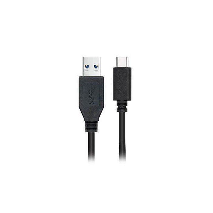 Cable USB 3.1 Tipo-C Nanocable 10.01.4000/ USB Tipo-C Macho - USB Macho/ 50cm/ Negro