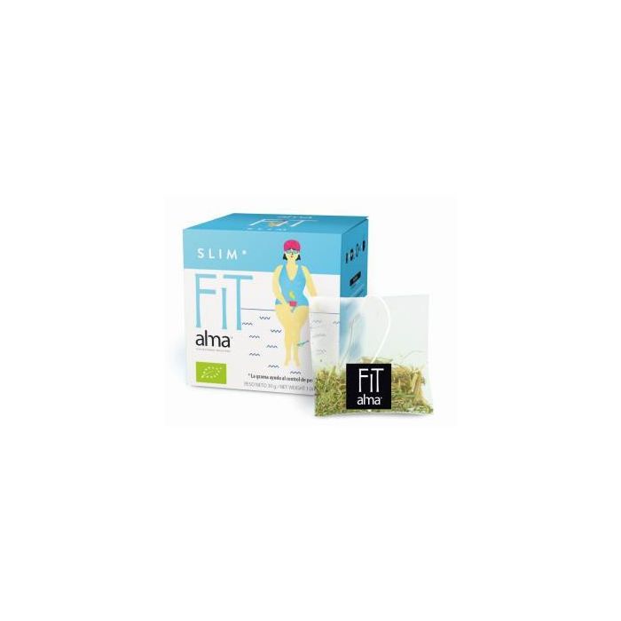 ALMA FIT Infusiones Slim para Control de Peso, 12 Sobres, Ecológicas y Veganas
