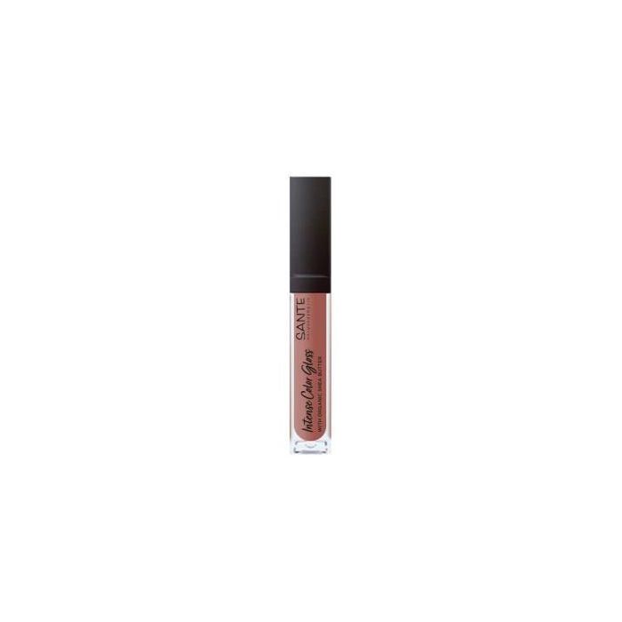 SANTE NATURKOSMETIK 02 Shooting Terra Brillo Labios Intenso con Color, Vainilla, Acabado Brillante, 5,3 ml
