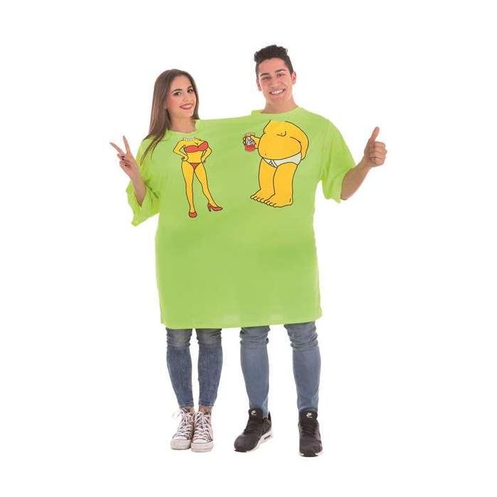 Disfraz adulto camiseta doble cerveza talla l Disfraz adulto camiseta doble cerveza talla l