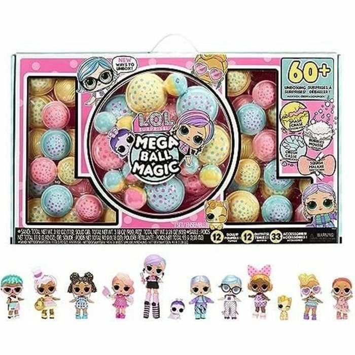 LOL SURPRISE MGA1695897586331 - 12 Bolas Mágicas con Muñecos Coleccionables Mega Ball