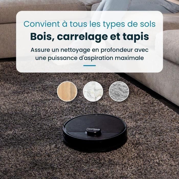 EZIclean I-BOT Z6 MAX - Robot aspirador y trapeador conectado 150 min - 2 kPa - 0,43 L - Negro 3 EZIclean I-BOT Z6 MAX - Robot aspirador y trapeador conectado 150 min - 2 kPa - 0,43 L - Negro 3