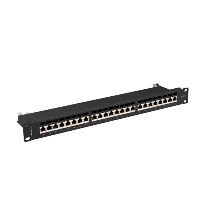 Lanberg PPS7-1024-B Panel de Parcheo Cat7 Apantallado F/UTP (FTP) 1U Negro Lanberg PPS7-1024-B Panel de Parcheo Cat7 Apantallado F/UTP (FTP) 1U Negro