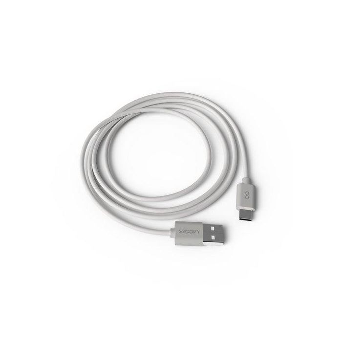 Groovy Cable USB-A a Tipo C 1 metro blanco para carga y sincronización de dispositivos