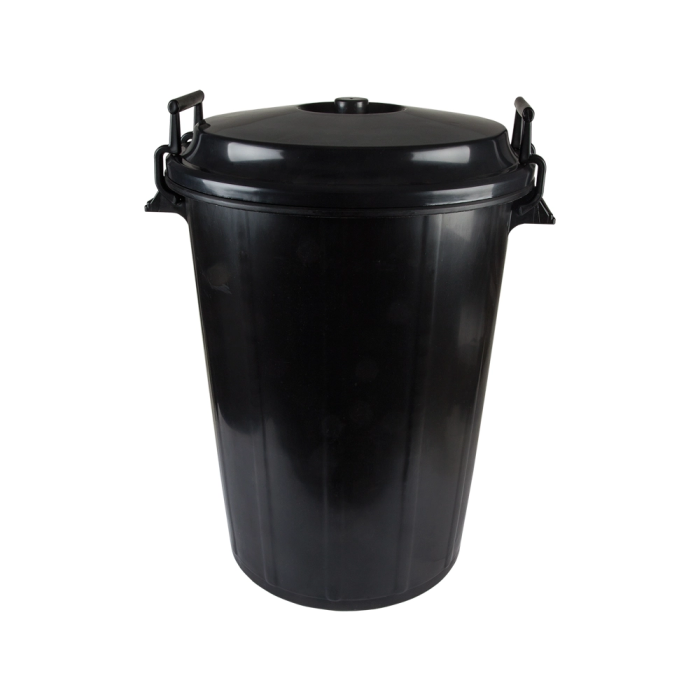 Sp Berner Cubo de Basura 100 Litros Negro Sin Tapa Polipropileno Ø53x65,5cm 1