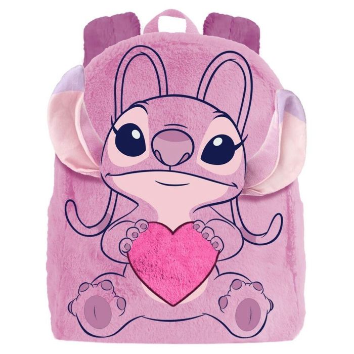 Karactermania Mochila Peluche Corazón Angel Stitch Disney