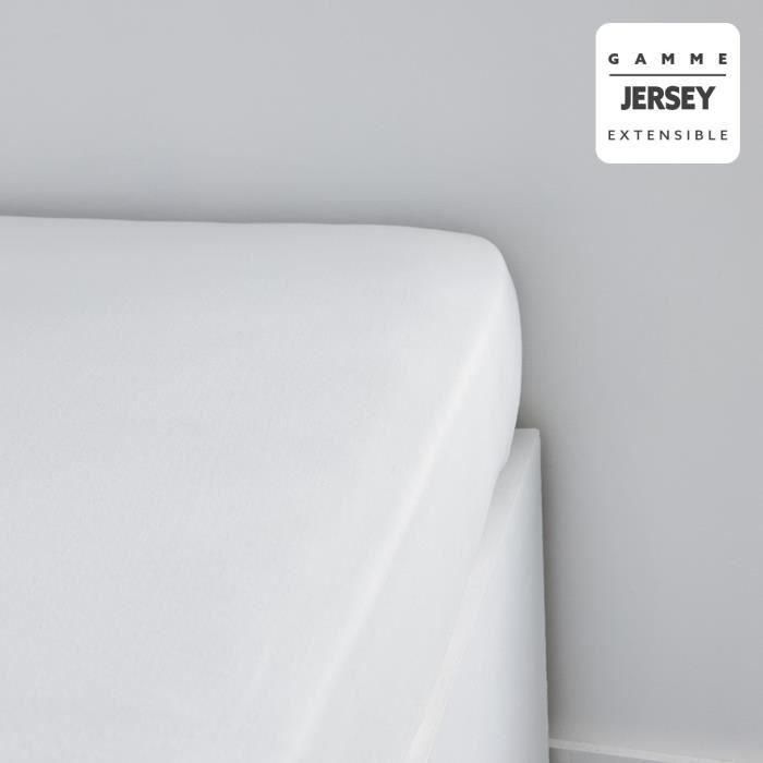 Hoy esencial hoy Charg - 140 x 190+25 cm - 1 persona - 100% de algodón de jersey - tiza 2 Hoy esencial hoy Charg - 140 x 190+25 cm - 1 persona - 100% de algodón de jersey - tiza 2