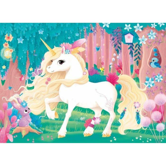 RAVENSBURGER Puzzle Rompecabezas Infantil Temática Unicornio 45 Piezas - Incluye Póster Guía para Niños a partir de 5 años 1