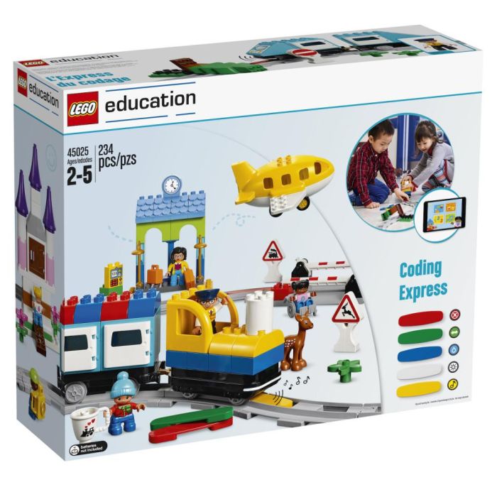 Lego Education Coding Express - Set de Programación Infantil con Tren Interactivo Push & Go, 234 Ladrillos DUPLO y App.