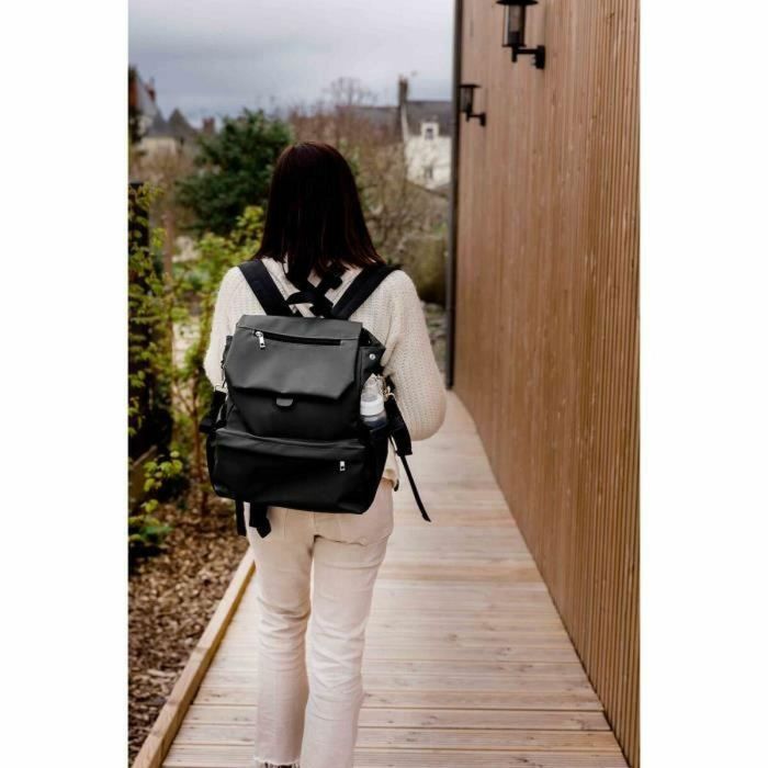 Bolso cambiador TINEO CASUAL - Forma mochila - Gran capacidad de almacenamiento - Negro 1 Bolso cambiador TINEO CASUAL - Forma mochila - Gran capacidad de almacenamiento - Negro 1