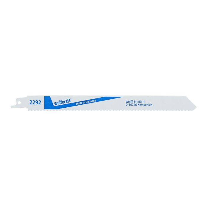 Wolfcraft 2292000 - Hojas de sierra de sable BIM para metal, aluminio y tuberías, corte fino, 230 mm, pack 2 unidades 0 Wolfcraft 2292000 - Hojas de sierra de sable BIM para metal, aluminio y tuberías, corte fino, 230 mm, pack 2 unidades 0