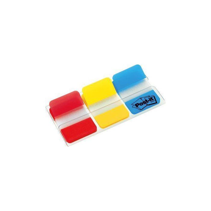 Post-It Índice Rígido Rojo Azul Amarillo - 3 Dispensadores Estándar 3x22 Post-It Índice Rígido Rojo Azul Amarillo - 3 Dispensadores Estándar 3x22