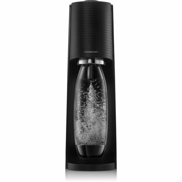 SODASTREAM TERRANLV - TERRA Black Machine Pack 2 botellas LV + 1 cilindro de intercambio CQC 3