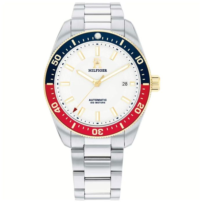 Reloj Unisex Tommy Hilfiger TH85 Blanco Plateado (Ø 40 mm) Reloj Unisex Tommy Hilfiger TH85 Blanco Plateado (Ø 40 mm)