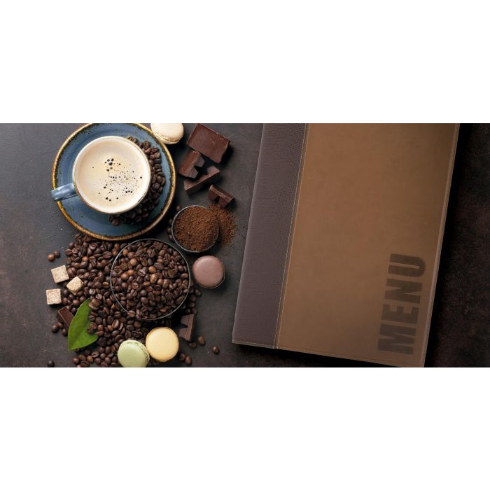Porta Menús Marrón Trendy 35.3 cm - Inde (10 Unidades) 1 Porta Menús Marrón Trendy 35.3 cm - Inde (10 Unidades) 1