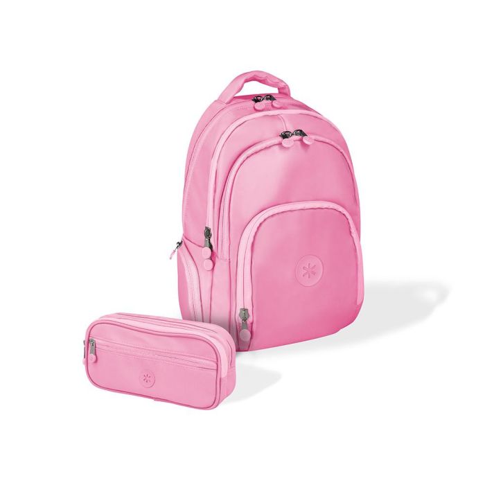 Mochila Antartik Multibolsillo 19 L Compartimento Para Portatil Y Tablet Color Rosa 450 X 160 X 300 mm 9