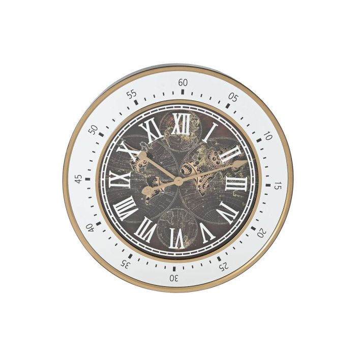 Reloj Pared Loft DKD Home Decor Dorado Marron 8.5 x 59 x 59 cm