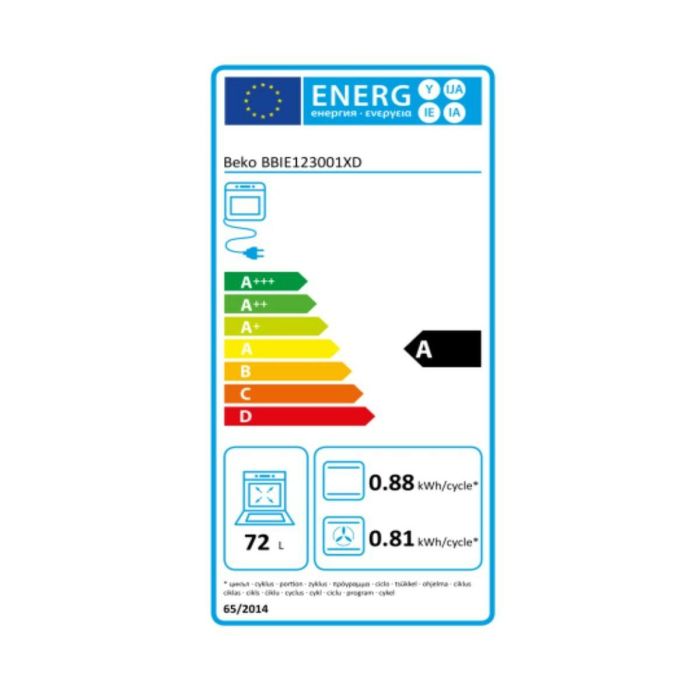 Horno Polivalente BEKO BBIE123001XD 2400W A 1 Horno Polivalente BEKO BBIE123001XD 2400W A 1