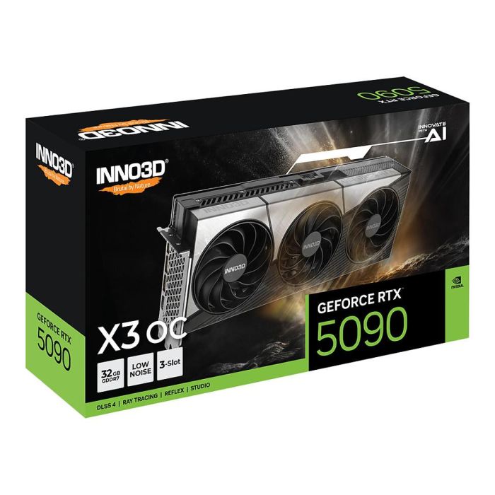 Inno3D Tarjeta Gráfica GeForce RTX 5090 X3 OC NVIDIA Blackwell 32GB GDDR7 DLSS 4 para Gaming Profesional 1 Inno3D Tarjeta Gráfica GeForce RTX 5090 X3 OC NVIDIA Blackwell 32GB GDDR7 DLSS 4 para Gaming Profesional 1