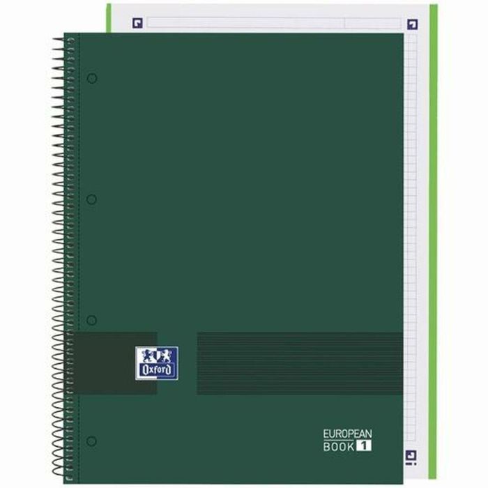 Cuaderno Oxford European Book Write&Erase Verde militar A4 80 Hojas (5 Unidades) 1 Cuaderno Oxford European Book Write&Erase Verde militar A4 80 Hojas (5 Unidades) 1