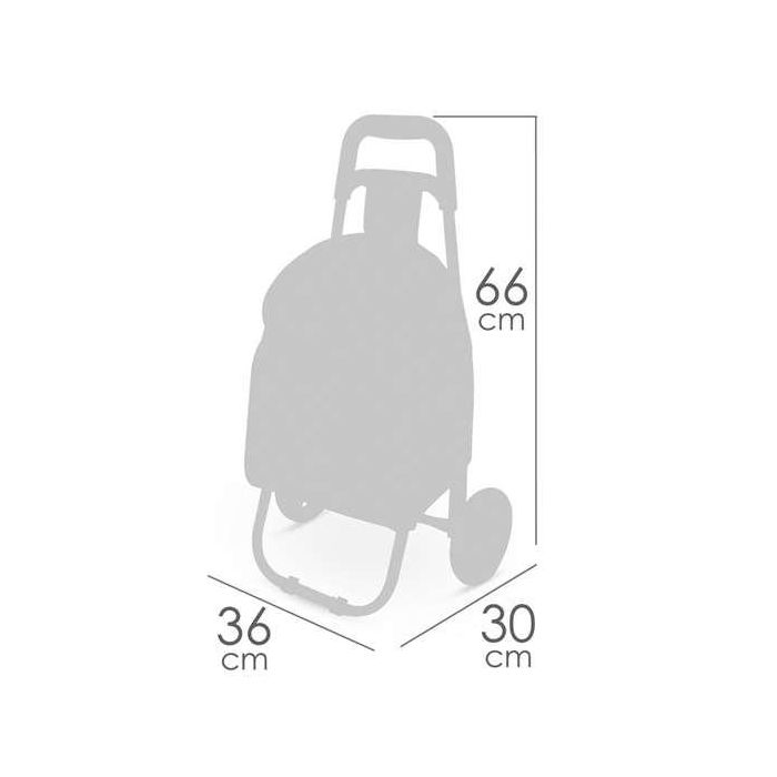 Carro compra rosa tulipe 66x36x30 cm 3 Carro compra rosa tulipe 66x36x30 cm 3