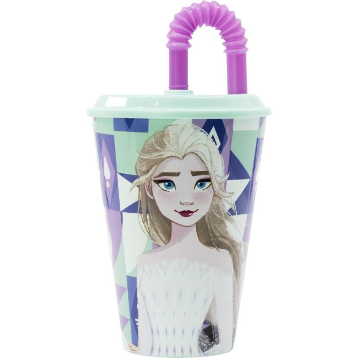 Disney Frozen Vaso Easy Sport 430 mL CZ11363 para Niños con Tapa y Pajita Reutilizable 1 Disney Frozen Vaso Easy Sport 430 mL CZ11363 para Niños con Tapa y Pajita Reutilizable 1