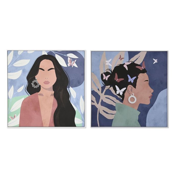 Cuadro DKD Home Decor 103 x 4,5 x 103 cm Mujer Escandinavo (2 Unidades) Cuadro DKD Home Decor 103 x 4,5 x 103 cm Mujer Escandinavo (2 Unidades)