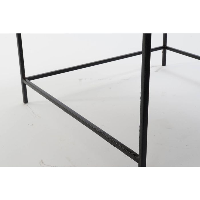 DKD Home Decor Mesa Centro Dorado Negro Acero Aluminio 61 x 61 x 49 cm 3