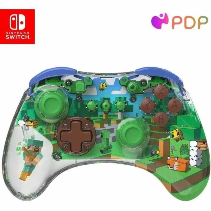 PDP 1728604599521 Mando Inalámbrico Realmz para Nintendo Switch Minecraft 6
