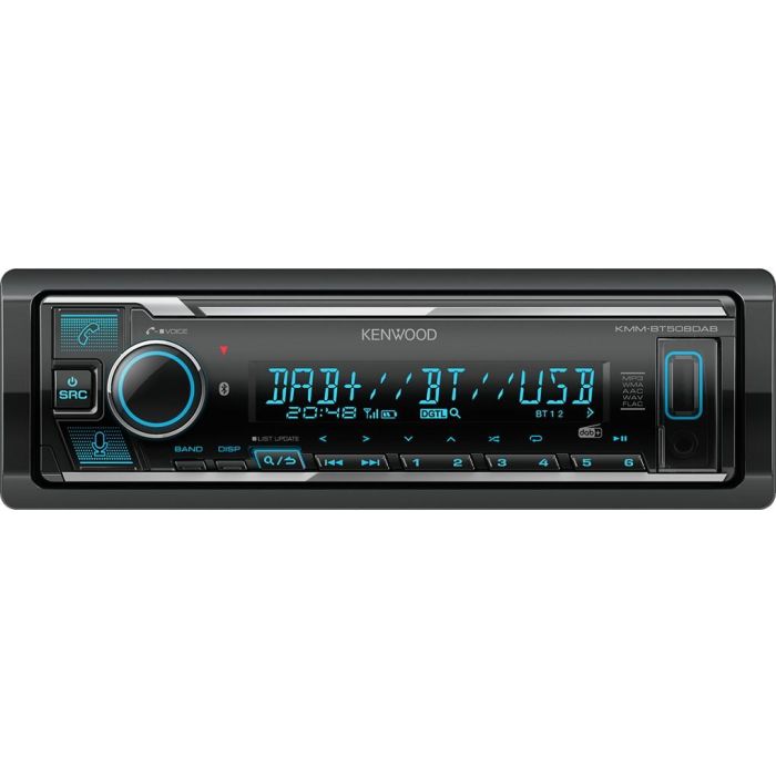 Kenwood KMM-BT508DAB Autorradio 1 DIN con Bluetooth, DAB+, USB, iPod, MP3, FLAC, WMA, Pantalla LCD, Negro 0 Kenwood KMM-BT508DAB Autorradio 1 DIN con Bluetooth, DAB+, USB, iPod, MP3, FLAC, WMA, Pantalla LCD, Negro 0