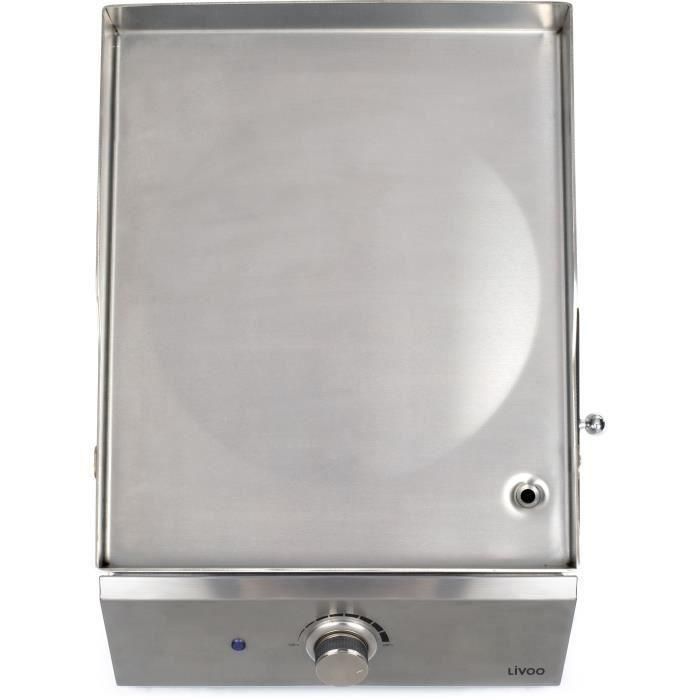 Livoo DOC292 Plancha de Gas 1 Quemador Acero Inoxidable 2 Livoo DOC292 Plancha de Gas 1 Quemador Acero Inoxidable 2