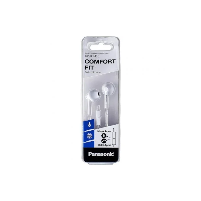 Auriculares con Micrófono Panasonic RP-TCM55E-W Blanco