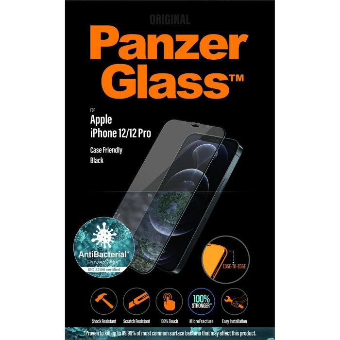 PanzerGlass Protector de Pantalla E2E Antibacteriano para iPhone 12 / 12 Pro 7 PanzerGlass Protector de Pantalla E2E Antibacteriano para iPhone 12 / 12 Pro 7