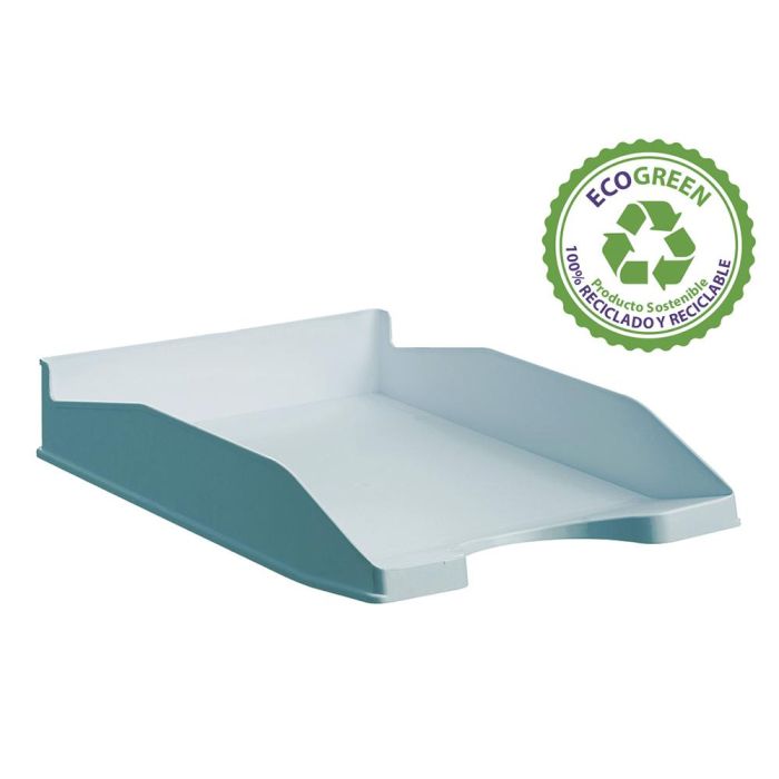 Archivo 2000 Bandeja Ecogreen Apilable 3 Posiciones 345x255x60 mm Reciclado Azul Pastel 1