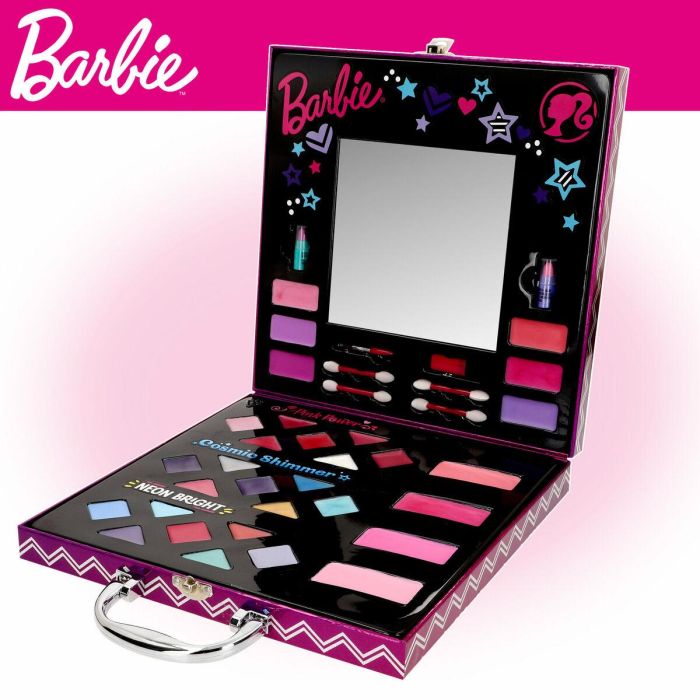 Set de Maquillaje Infantil Barbie Multicolor 35 Piezas 4 Set de Maquillaje Infantil Barbie Multicolor 35 Piezas 4