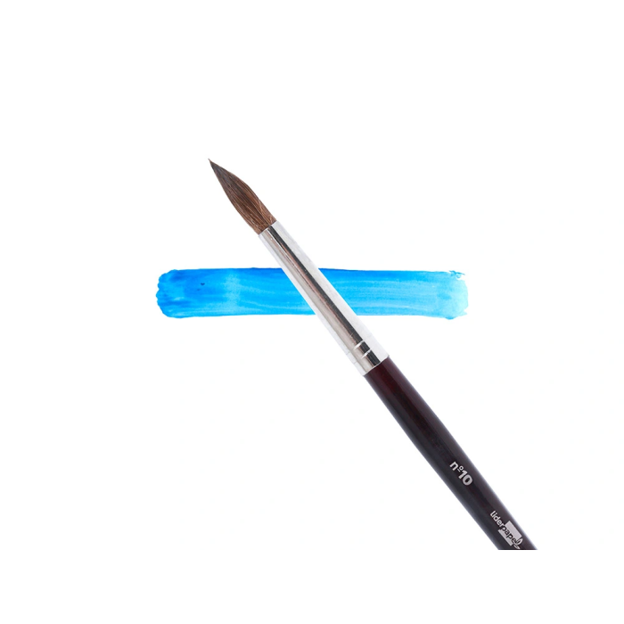 Liderpapel Pinceles Acuarela Nº 10 Virola Cromada Pelo Engomado 4