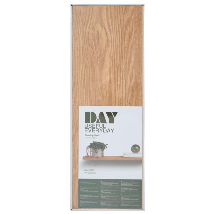 Day Estante Flotante 58x20x1,8 cm MDF Efecto Madera 3 Day Estante Flotante 58x20x1,8 cm MDF Efecto Madera 3