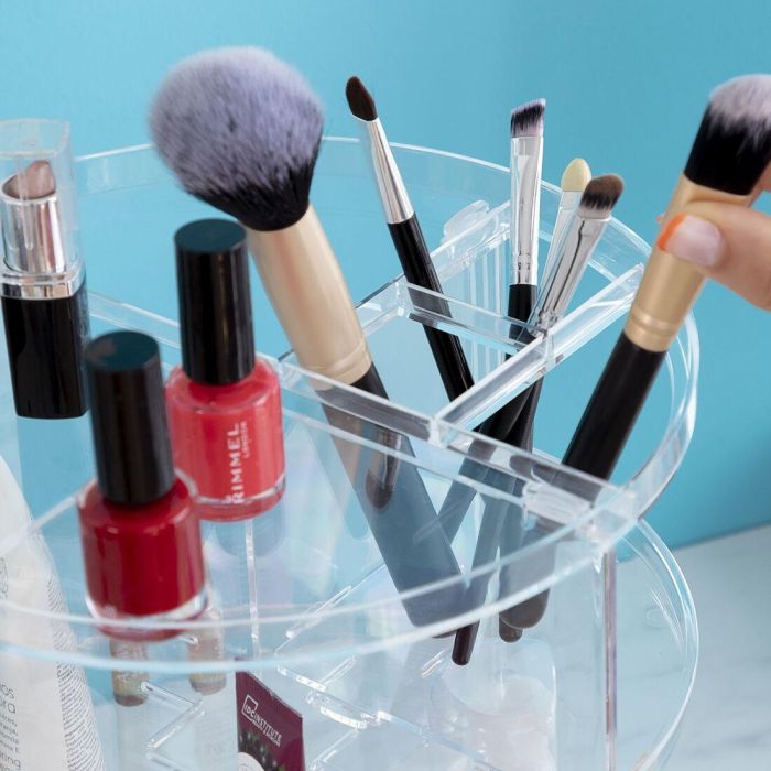 Organizador de Maquillaje Giratorio Rolkup InnovaGoods 9 Organizador de Maquillaje Giratorio Rolkup InnovaGoods 9