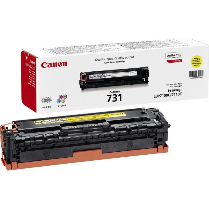 Canon Tóner Amarillo Cartucho 731 Y 1.500 páginas para i-SENSYS LBP7100CN / LBP7110CW 2 Canon Tóner Amarillo Cartucho 731 Y 1.500 páginas para i-SENSYS LBP7100CN / LBP7110CW 2
