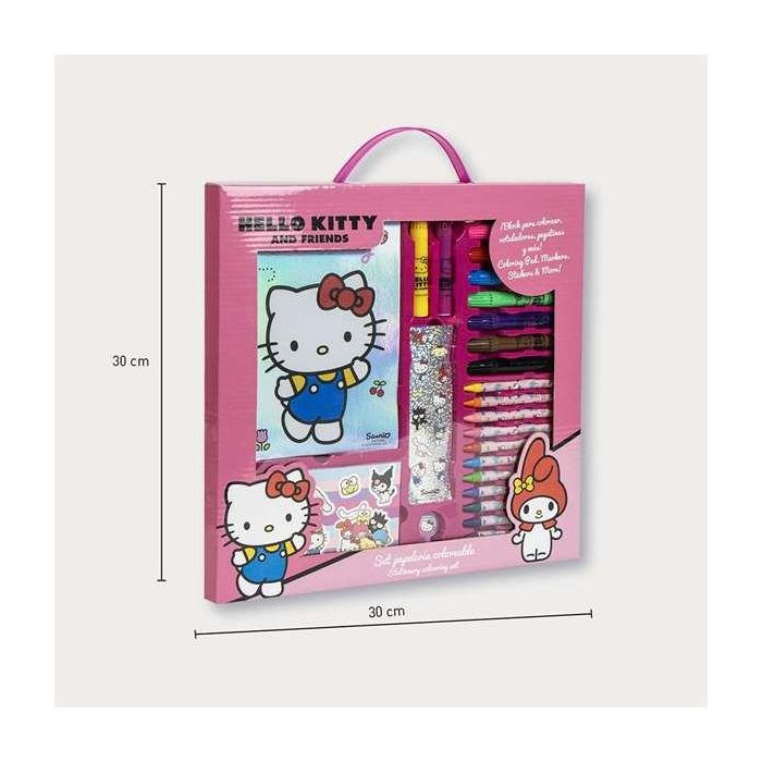 Set papelería coloreable hello kitty 30.0 x 30.0 x 2.5 cm 2 Set papelería coloreable hello kitty 30.0 x 30.0 x 2.5 cm 2