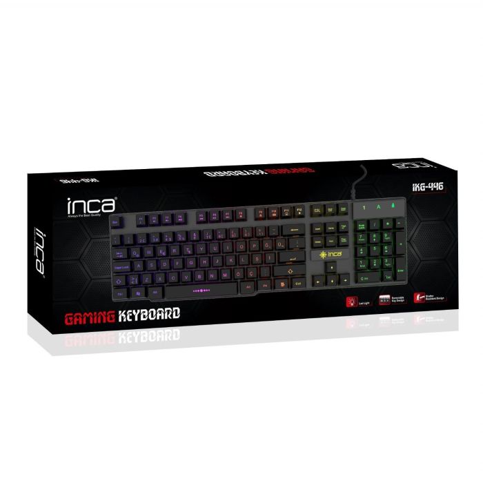 Incase Gaming Tastatur IKG-446 Regenbogen. RGB. dt. Layout retail 7 Incase Gaming Tastatur IKG-446 Regenbogen. RGB. dt. Layout retail 7