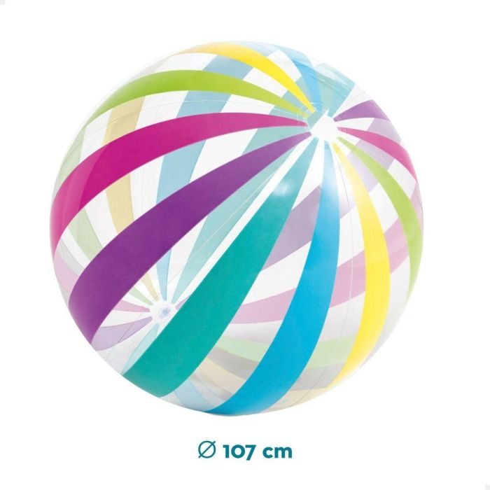 Pelota de playa Intex Jumbo Ø 107 cm PVC (24 Unidades) 2 Pelota de playa Intex Jumbo Ø 107 cm PVC (24 Unidades) 2