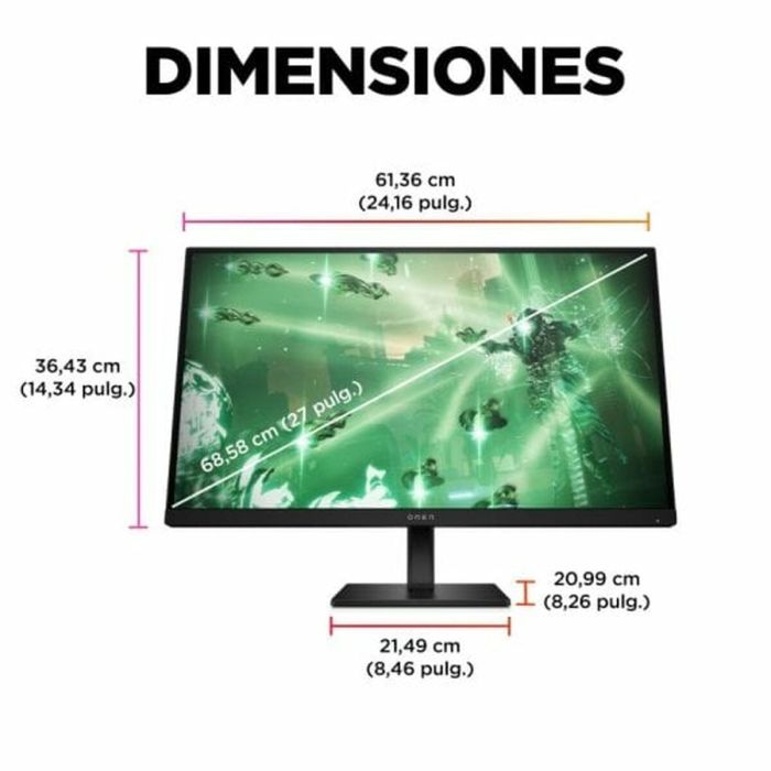 Monitor Gaming HP 27" Quad HD 4