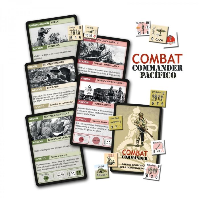 Devir Combat Commander Pacific Juego de Mesa Segunda Guerra Mundial Batallas del Pacífico 1941-1945 2