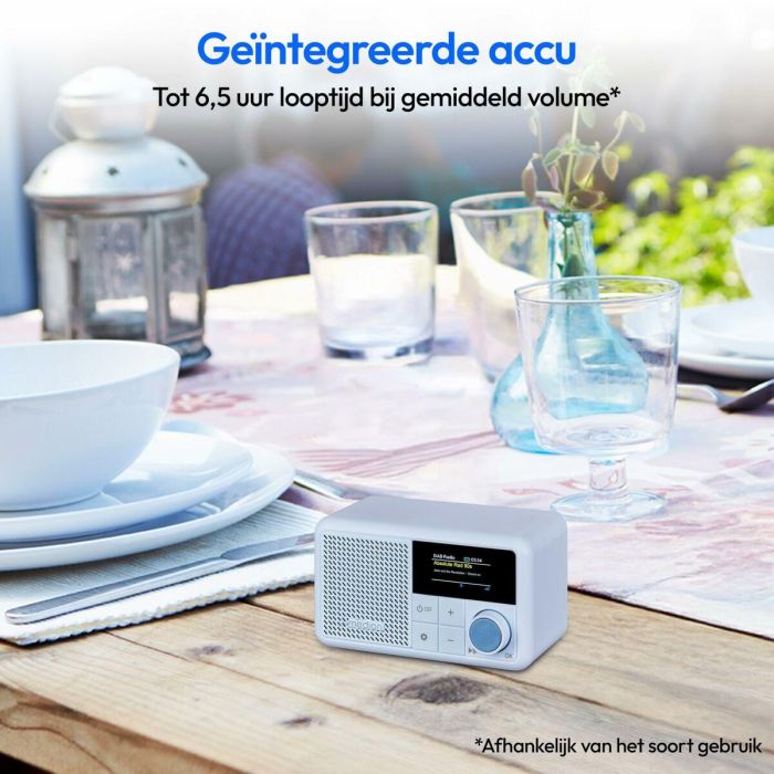 Medion AAAQH12606 Mini Radio Portátil DAB/FM Mono 2W RMS Azul 8