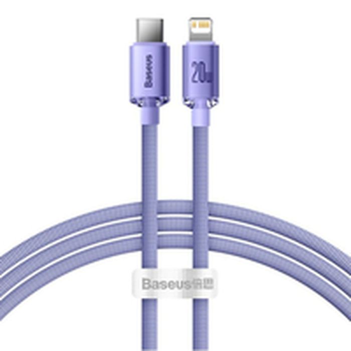 Cable USB-C a Lightning Baseus CAJY000205 Morado 1,2 m 2
