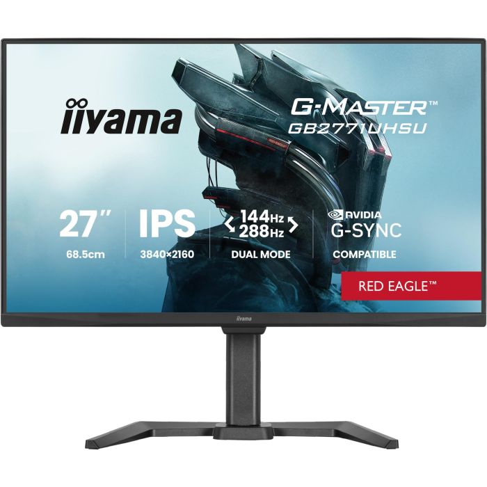 iiyama G-MASTER GB2771UHSU-B1 Monitor Gaming 27" 4K UHD 144Hz IPS 0.8ms HDMI 2.1 DisplayPort USB Hub Negro